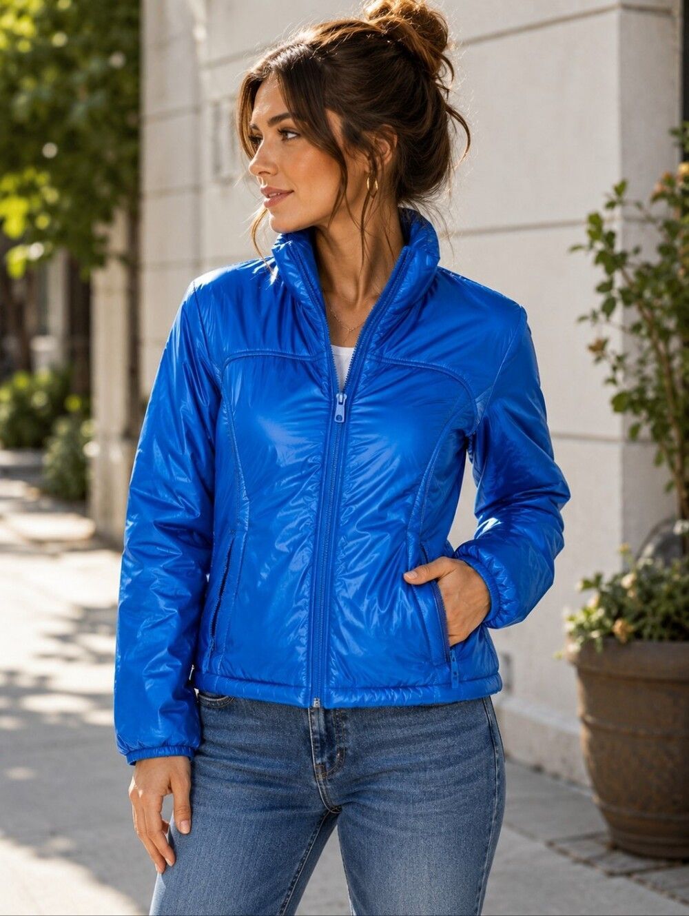 L.l Bean Blue Puffer Jacket